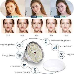 Torjim Softbox Photography Lighting Kit, 2Pcs 27″ x 27″ Professional Soft Box | 3000K-7500K 85W LED Bulbs with Remote, Photography Continuous Lighting Kit for Studio Lights, Portrait, Video Recording